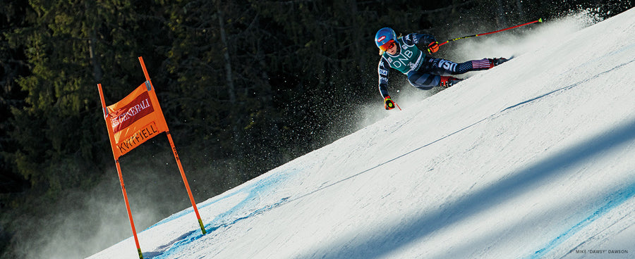 On course and on line at the Kvitfjell, Norway stop of the 2023 FIS World Cup, just a few weeks before taking home her fifth Crystal Globe.