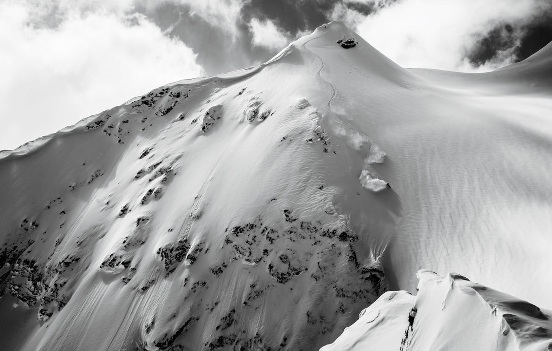 The dynamic terrain at Selkirk Tangiers Heli Skiing in Revelstoke, BC, pushed us to stay sharp while filming with Nat Segal for her upcoming film.