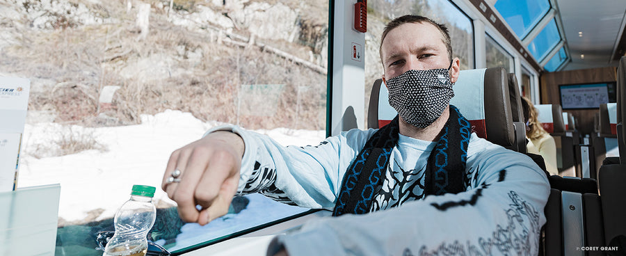 Remco Kayser on train