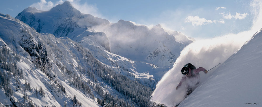 Delilah Cupp tearing into crisp, light powder in February.