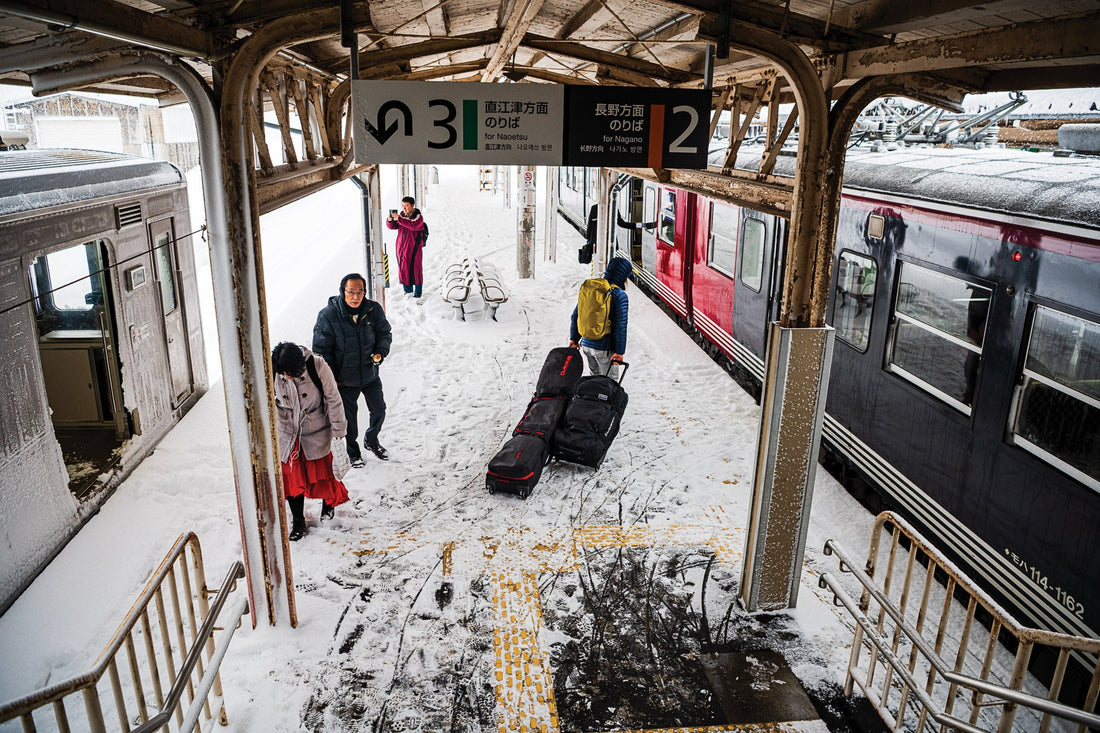 Chad Sayers and I boarded the regional train for Tokyo after a fantastic week of skiing in Seki Onsen and Myōkō in the Nagano Prefecture.