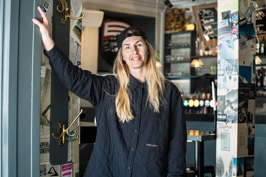 Sanne at Ski Lodge Engelberg. Photo: Mattias Fredriksson
