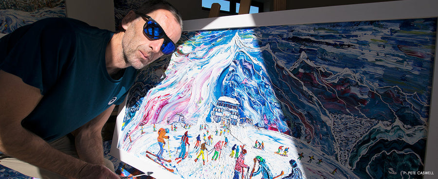 Pete Caswell’s Alpine Paintings