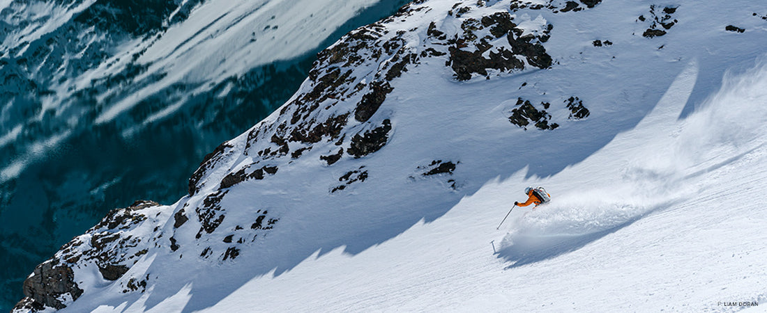 Thousands of miles from her backyard, Aimee Engerbretson feels right at home in the Chilean Andes. Photo: Liam Doran