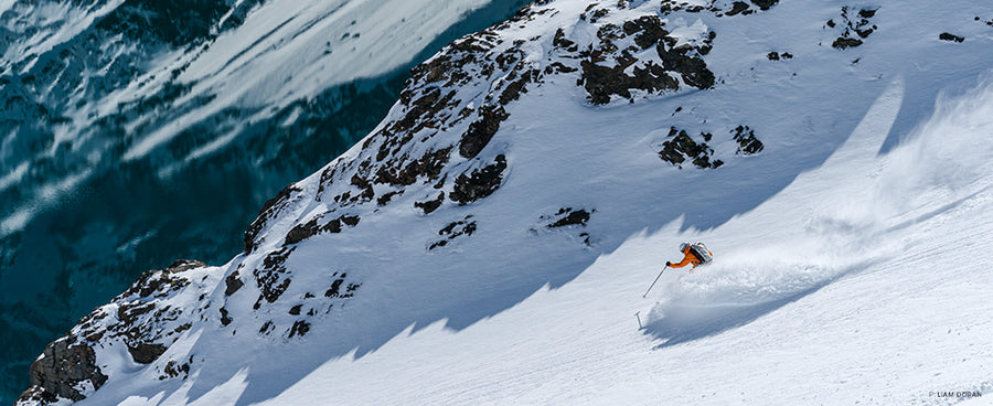 Thousands of miles from her backyard, Aimee Engerbretson feels right at home in the Chilean Andes. Photo: Liam Doran